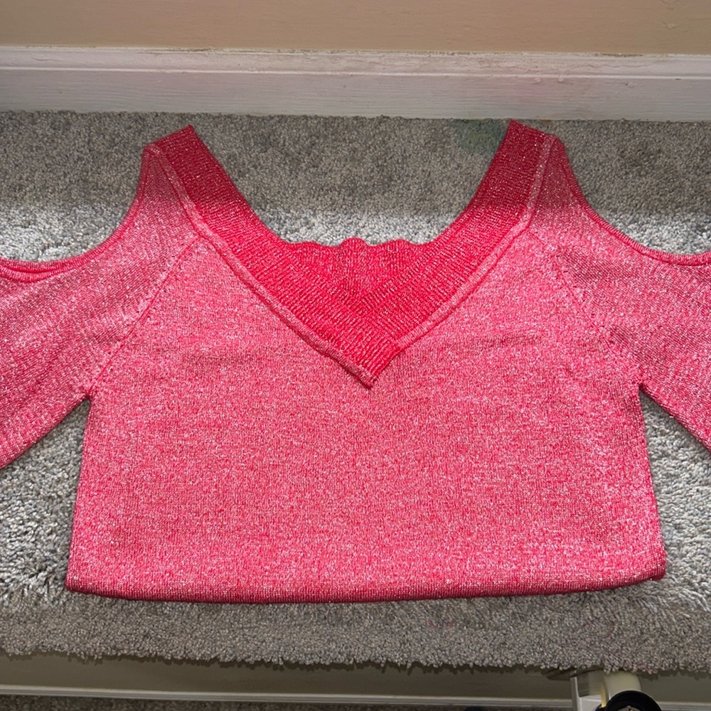 🦋Silver Glitter Sweater 5/25$